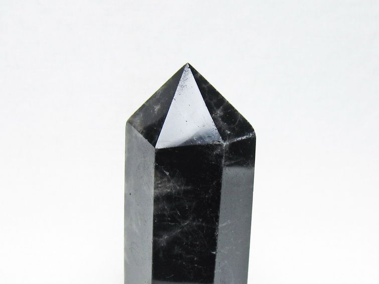 黒水晶 六角柱 モリオン ポイント 置物 一点物 142-11247