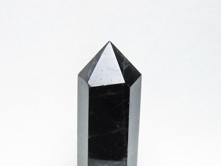 黒水晶 六角柱 モリオン ポイント 置物 一点物 142-11248