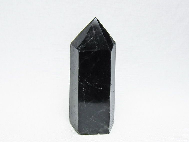 黒水晶 六角柱 モリオン ポイント 置物 一点物 142-11249