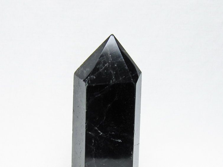 黒水晶 六角柱 モリオン ポイント 置物 一点物 142-11249