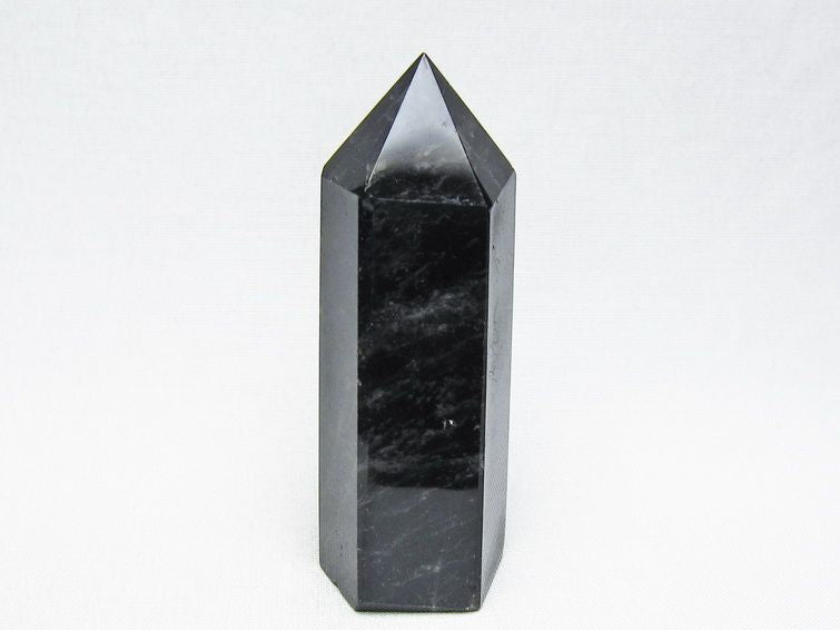 黒水晶 六角柱 モリオン ポイント 置物 一点物 142-11250