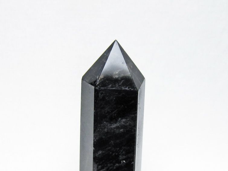 黒水晶 六角柱 モリオン ポイント 置物 一点物 142-11250