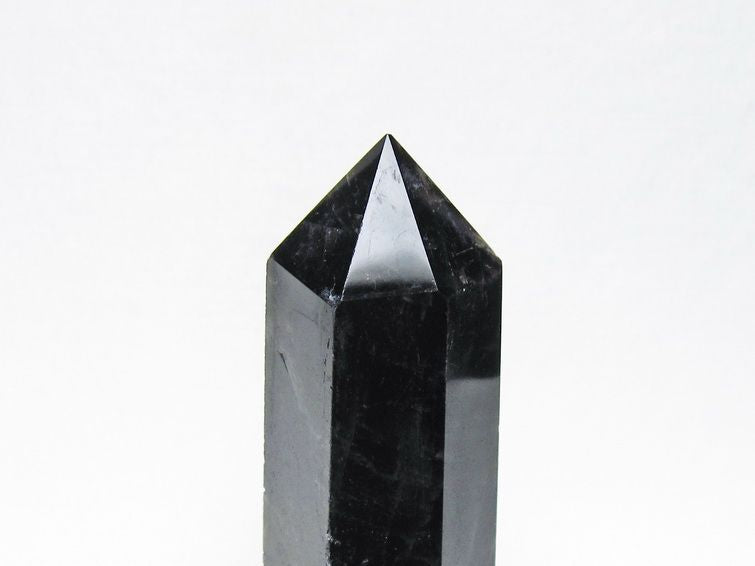 黒水晶 六角柱 モリオン ポイント 置物 一点物 142-11250