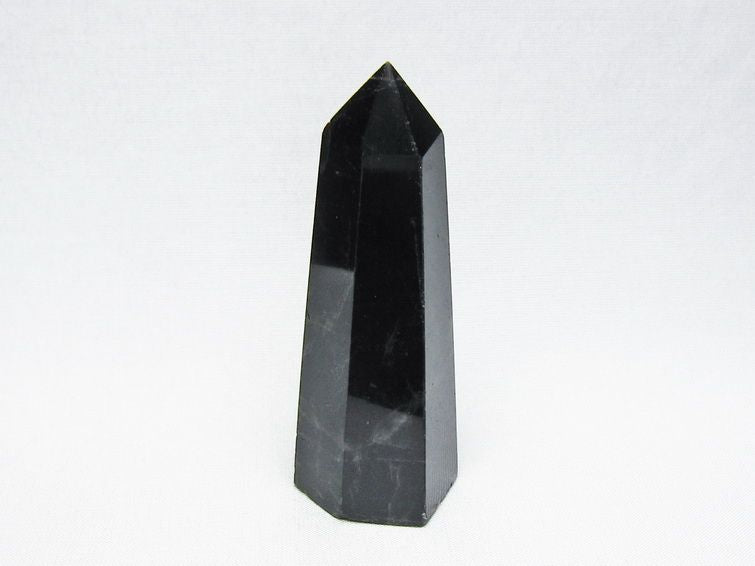 黒水晶 六角柱 モリオン ポイント 置物 一点物 142-11251