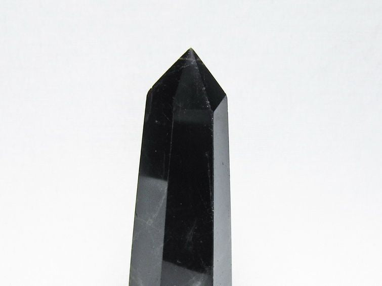 黒水晶 六角柱 モリオン ポイント 置物 一点物 142-11251