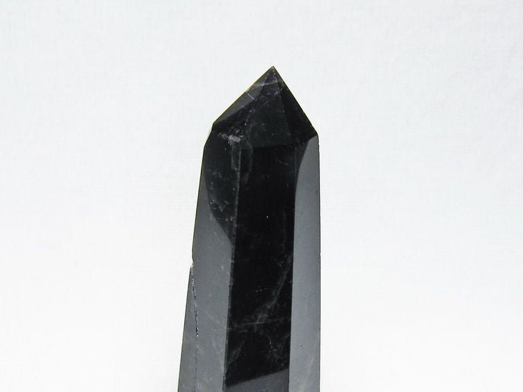黒水晶 六角柱 モリオン ポイント 置物 一点物 142-11251