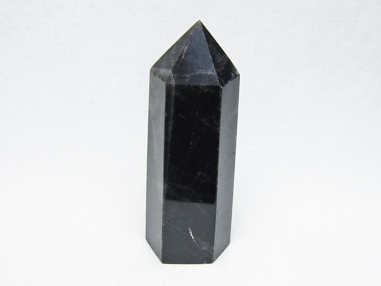 黒水晶 六角柱 モリオン ポイント 置物 一点物 142-11252