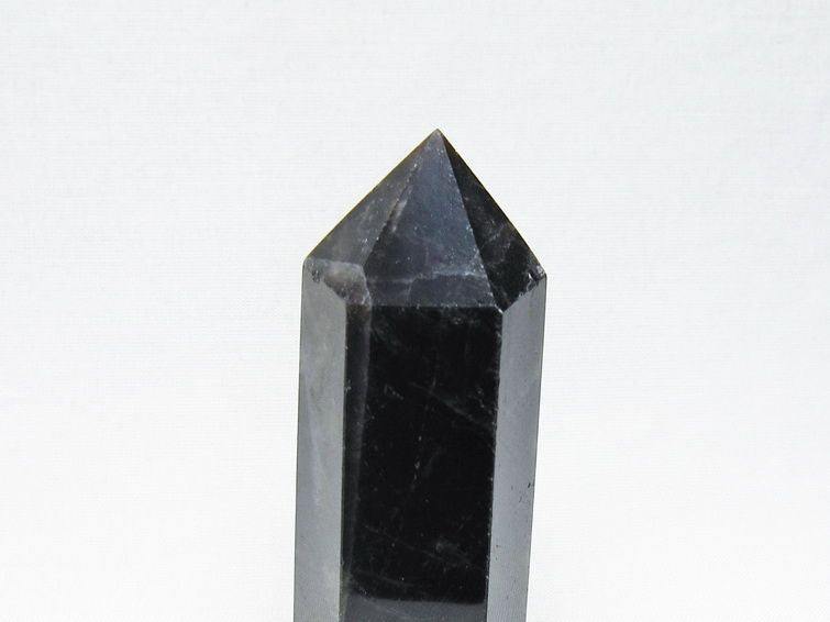 黒水晶 六角柱 モリオン ポイント 置物 一点物 142-11252