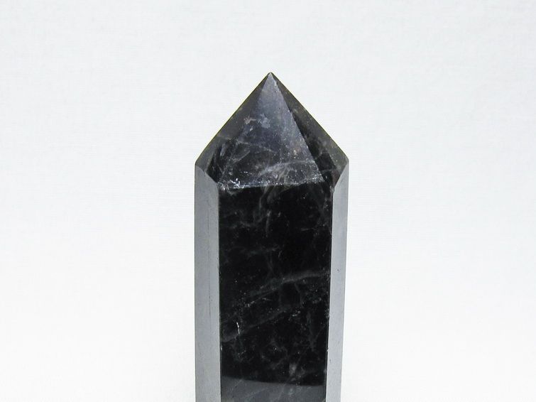 黒水晶 六角柱 モリオン ポイント 置物 一点物 142-11252