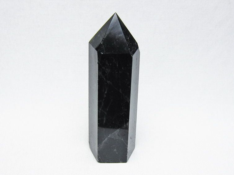 黒水晶 六角柱 モリオン ポイント 置物 一点物 142-11253