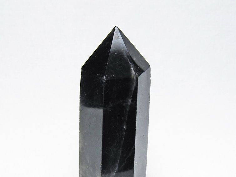 黒水晶 六角柱 モリオン ポイント 置物 一点物 142-11253