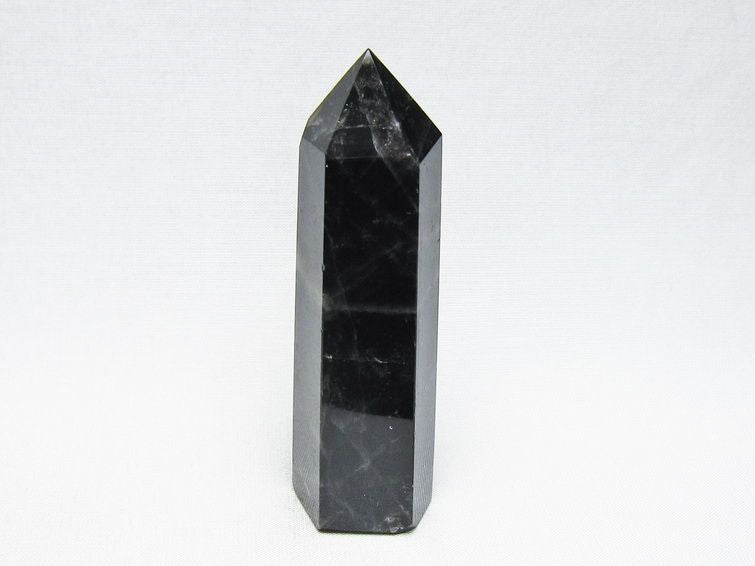 黒水晶 六角柱 モリオン ポイント 置物 一点物 142-11254