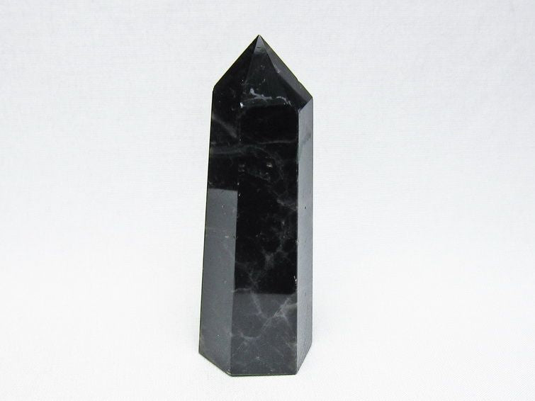 黒水晶 六角柱 モリオン ポイント 置物 一点物 142-11255