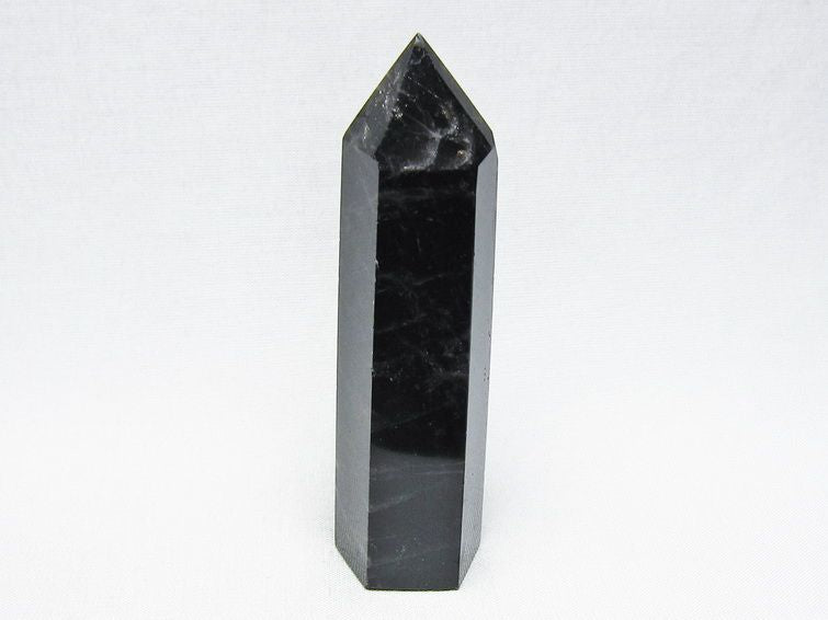 黒水晶 六角柱 モリオン ポイント 置物 一点物 142-11256