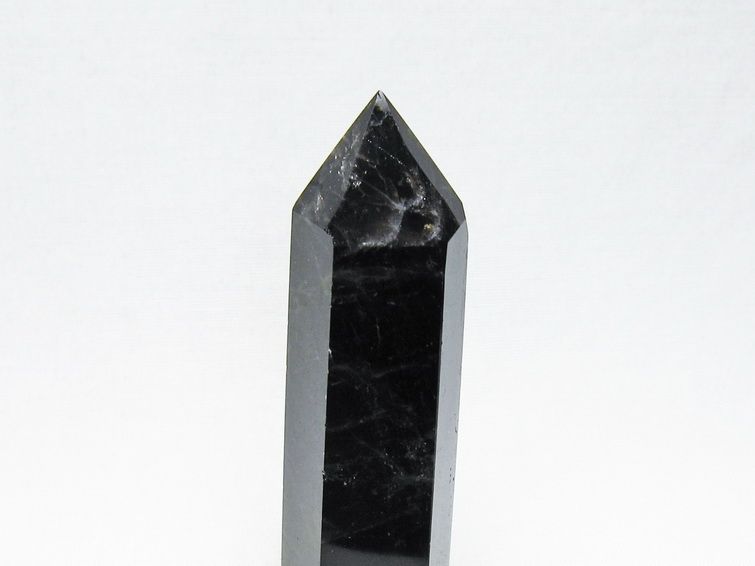 黒水晶 六角柱 モリオン ポイント 置物 一点物 142-11256