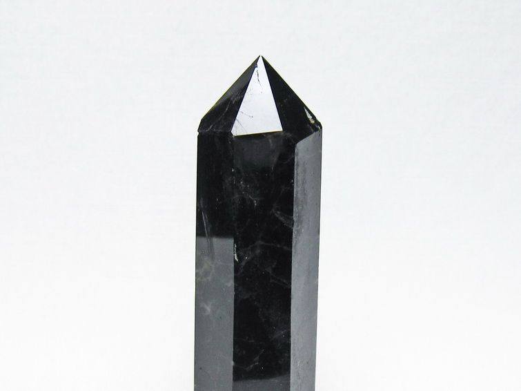 黒水晶 六角柱 モリオン ポイント 置物 一点物 142-11257