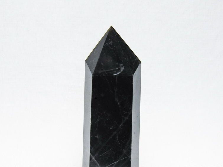 黒水晶 六角柱 モリオン ポイント 置物 一点物 142-11258