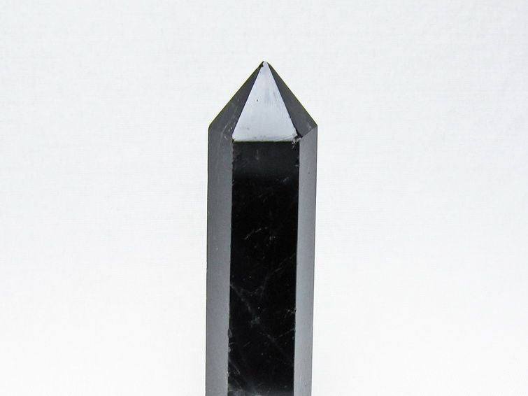 黒水晶 六角柱 モリオン ポイント 置物 一点物 142-11260
