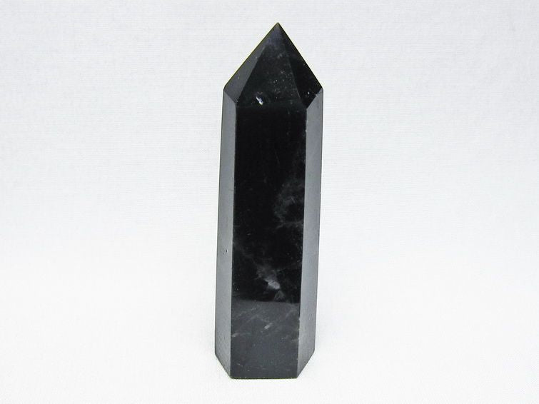 黒水晶 六角柱 モリオン ポイント 置物 一点物 142-11261