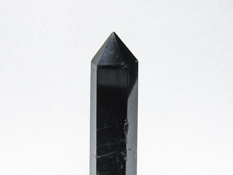 黒水晶 六角柱 モリオン ポイント 置物 一点物 142-11263