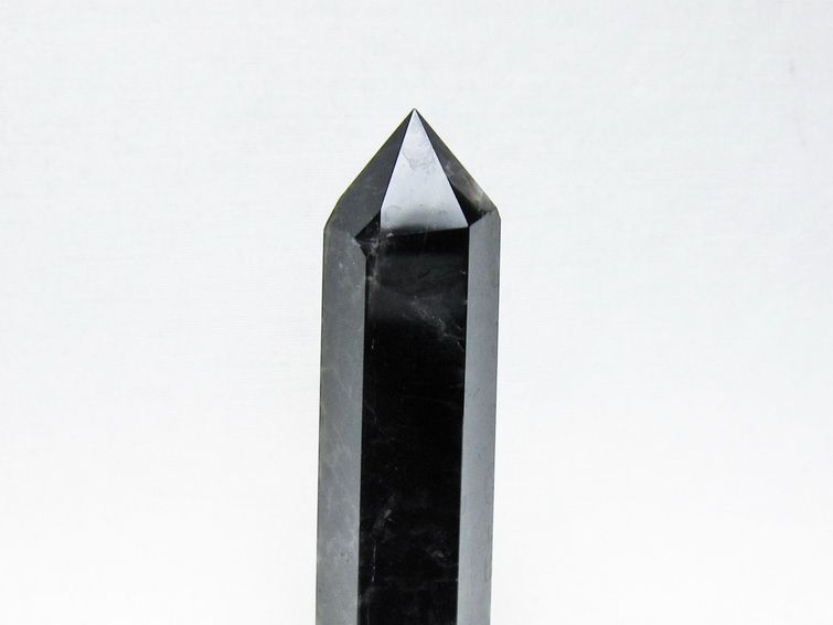 黒水晶 六角柱 モリオン ポイント 置物 一点物 142-11264