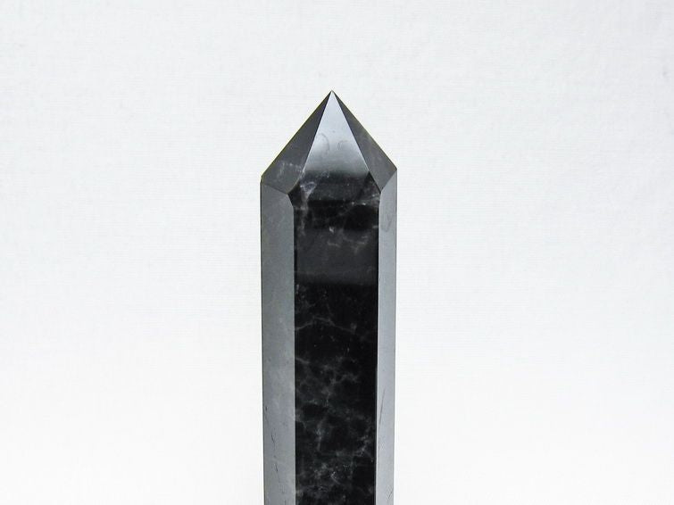 黒水晶 六角柱 モリオン ポイント 置物 一点物 142-11264