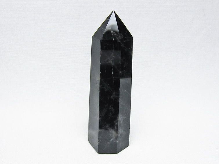 黒水晶 六角柱 モリオン ポイント 置物 一点物 142-11265