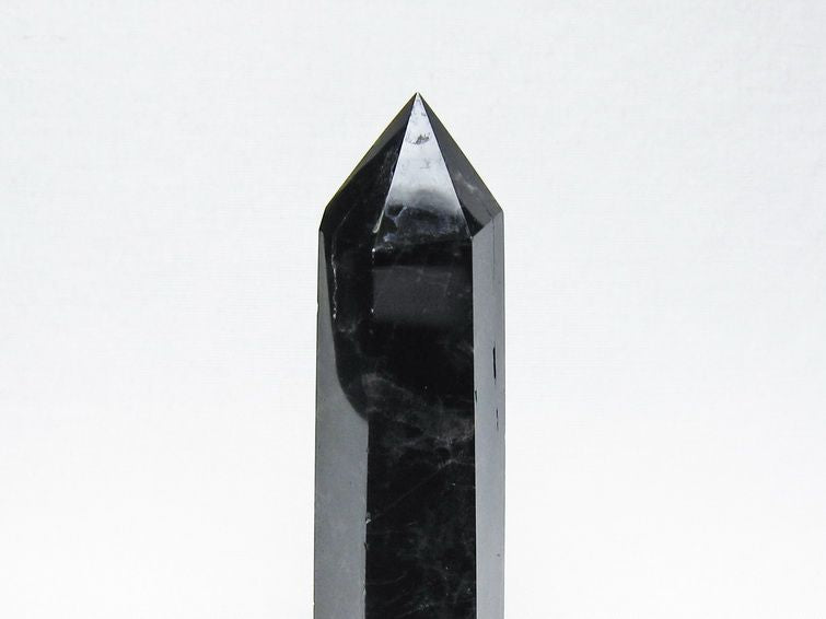 黒水晶 六角柱 モリオン ポイント 置物 一点物 142-11265
