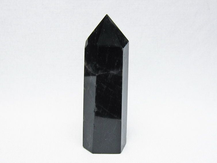 黒水晶 六角柱 モリオン ポイント 置物 一点物 142-11266