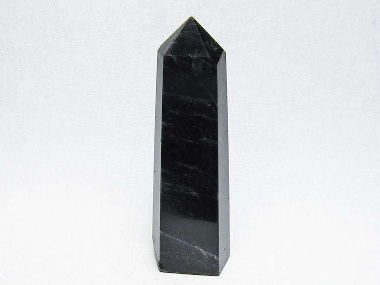 モリオン ポイント 黒水晶 六角柱 置物 一点物 142-11269