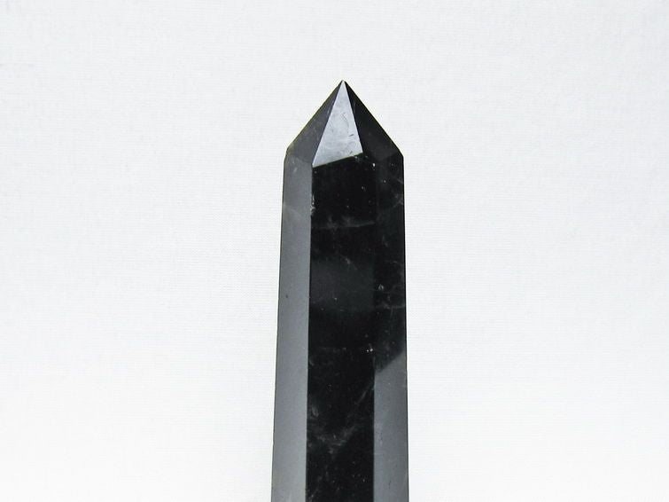 モリオン ポイント 黒水晶 六角柱 置物 一点物 142-11272