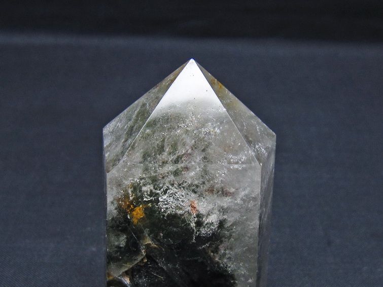 グリーンファントム 六角柱 ポイント 置物 一点物 142-11462