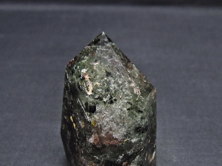 グリーンファントム 六角柱 ポイント 置物 一点物 142-11567