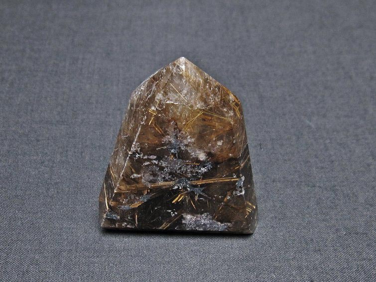 タイチンルチル入り 水晶 六角柱 一点物 142-8148