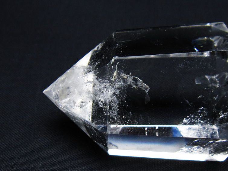 水晶 六角柱 ダブルポイント 虹入り 一点物 142-8687