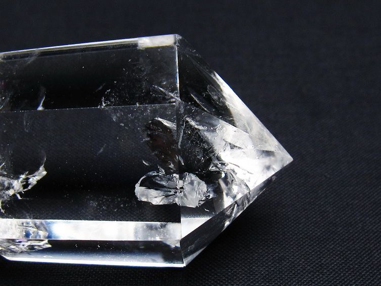 水晶 六角柱 ダブルポイント 虹入り 一点物 142-8687