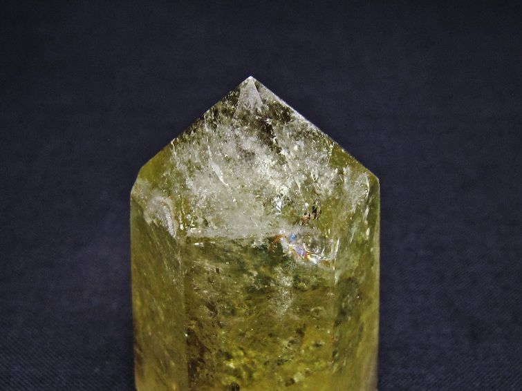 シトリンクォーツ 六角柱 虹入り 一点物 142-8758 – 天然石