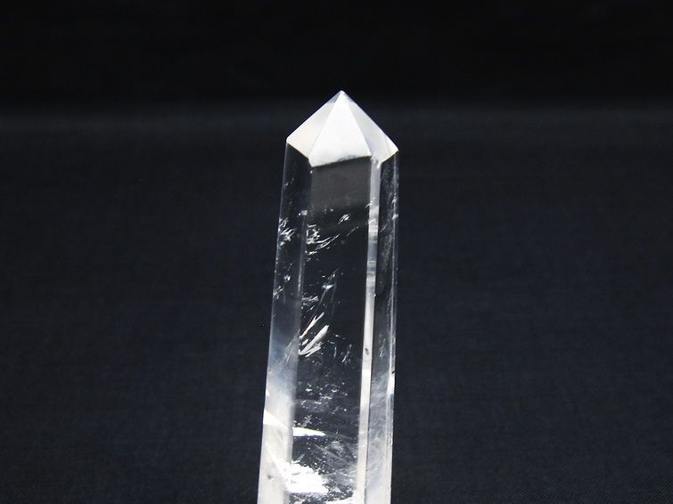 水晶 六角柱 水晶 ポイント 置物 原石 一点物 142-9523