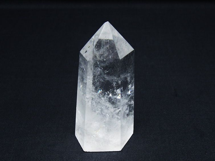 水晶 六角柱 ポイント 置物 一点物 142-9895