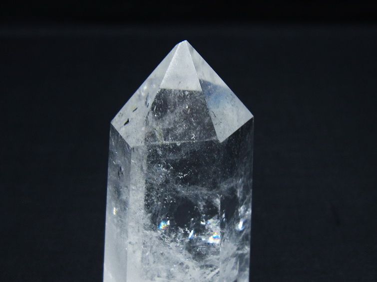 水晶 六角柱 ポイント 置物 一点物 142-9895