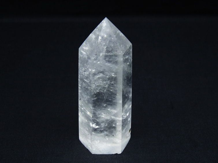 水晶 六角柱 ポイント 置物 一点物 142-9916