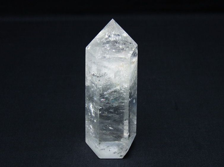 水晶 六角柱 ポイント 置物 一点物 142-9918