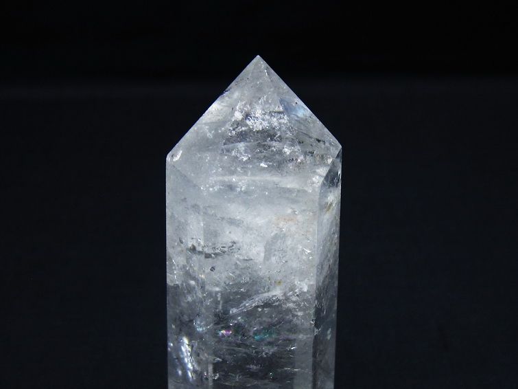 水晶 六角柱 ポイント 置物 一点物 142-9918