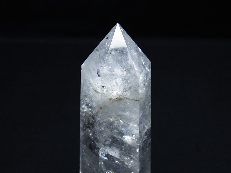 水晶 六角柱 ポイント 置物 一点物 142-9918