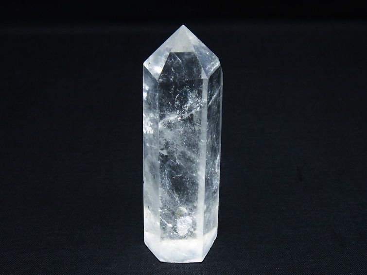 水晶 六角柱 ポイント 置物 一点物 142-9924