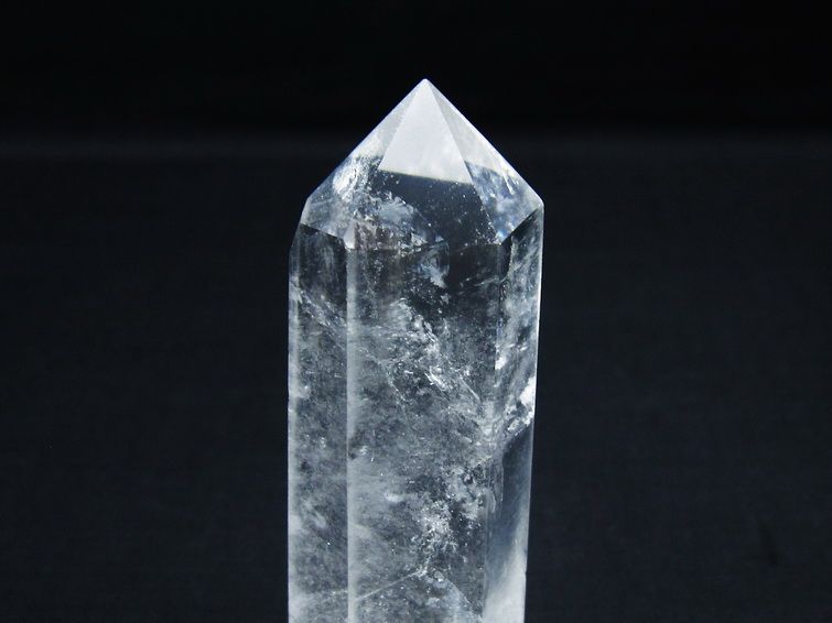 水晶 六角柱 ポイント 置物 一点物 142-9924