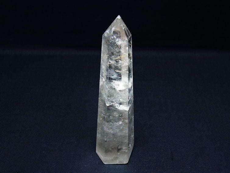 水晶 六角柱 ポイント 置物 一点物 142-9937