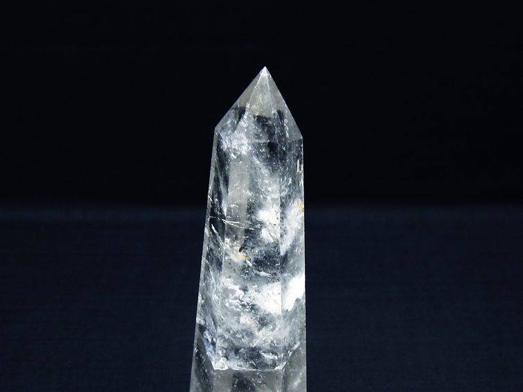 水晶 六角柱 ポイント 置物 一点物 142-9937