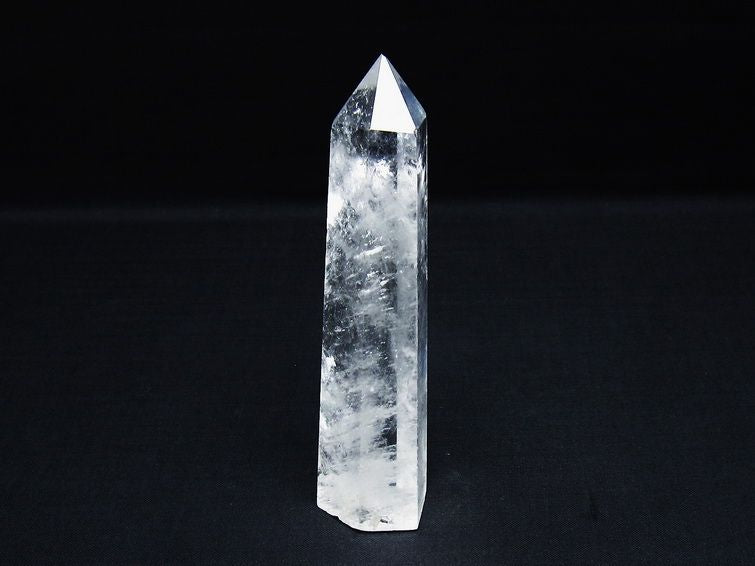 水晶 六角柱 ポイント 置物 一点物 142-9939