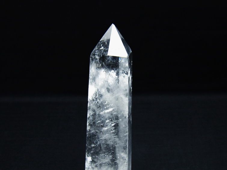 水晶 六角柱 ポイント 置物 一点物 142-9939